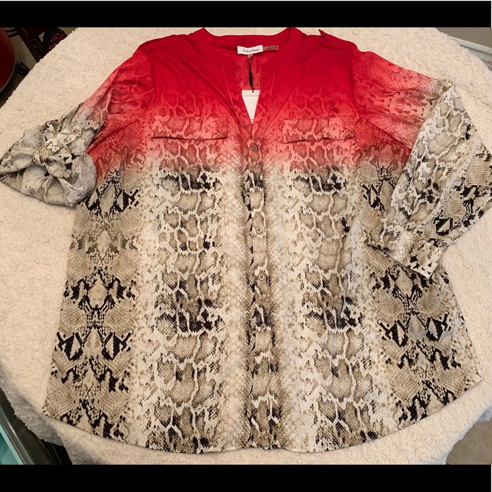 Calvin Klein Women’s Blouse, Size 1X